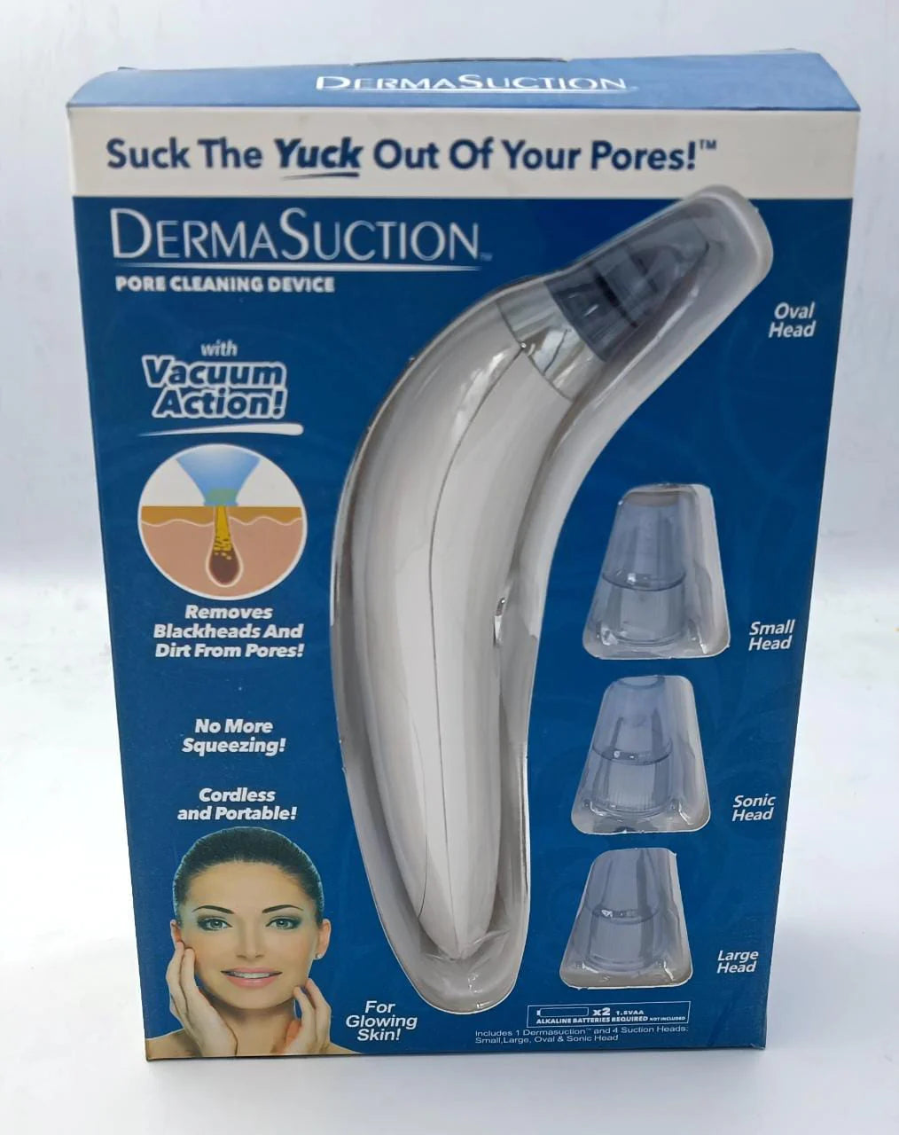 Professional Pore Vacuum Blackhead Remover Device with 5 Suction Levels & 4 Probes
