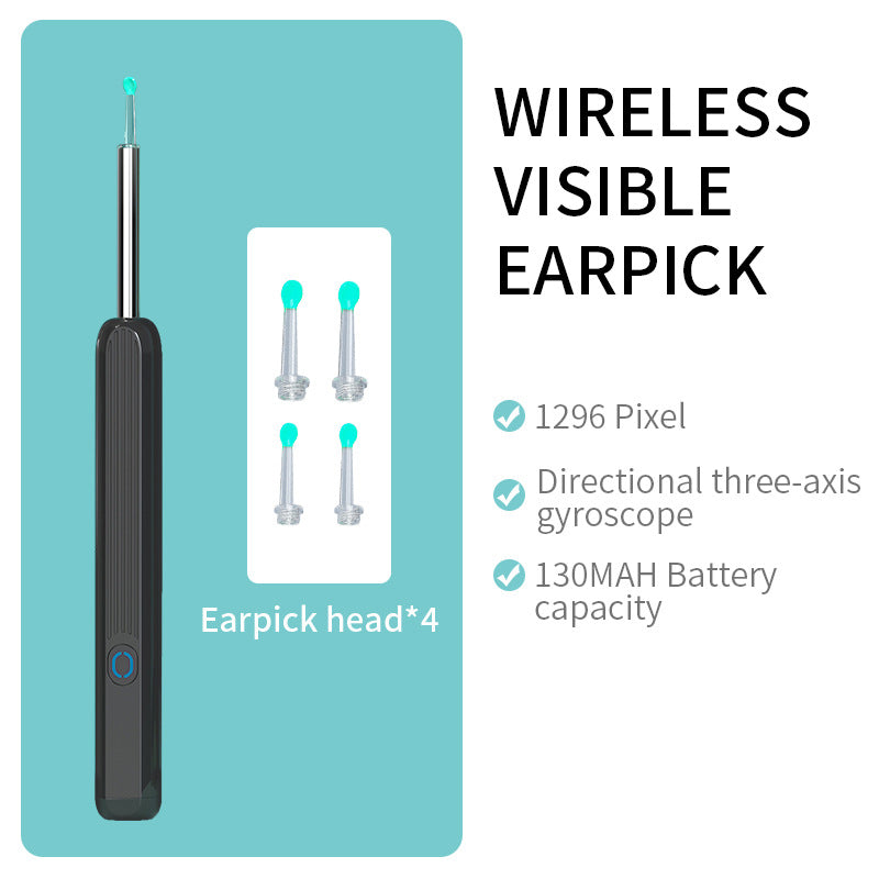 NE3 Ear Cleaner Otoscope – Wireless Ear Wax Removal Tool with Camera & LED Light for iPhone & Android