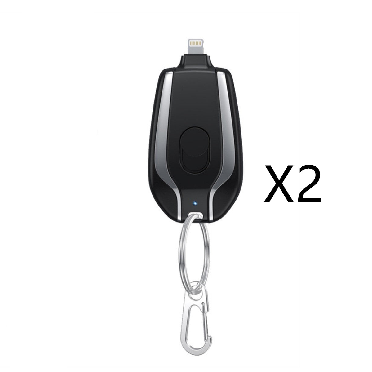 Mini Emergency Power Pod Keychain – 1500mAh Type-C Backup Charger