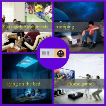 YG300 Mini Portable Projector – HD LED Home Theater Cinema Projector with HDMI & USB