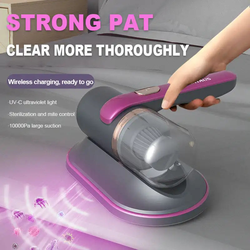 UV Electric Mite Remover Vacuum – Wireless Deep Cleaner for Bed, Mattress & Sofa