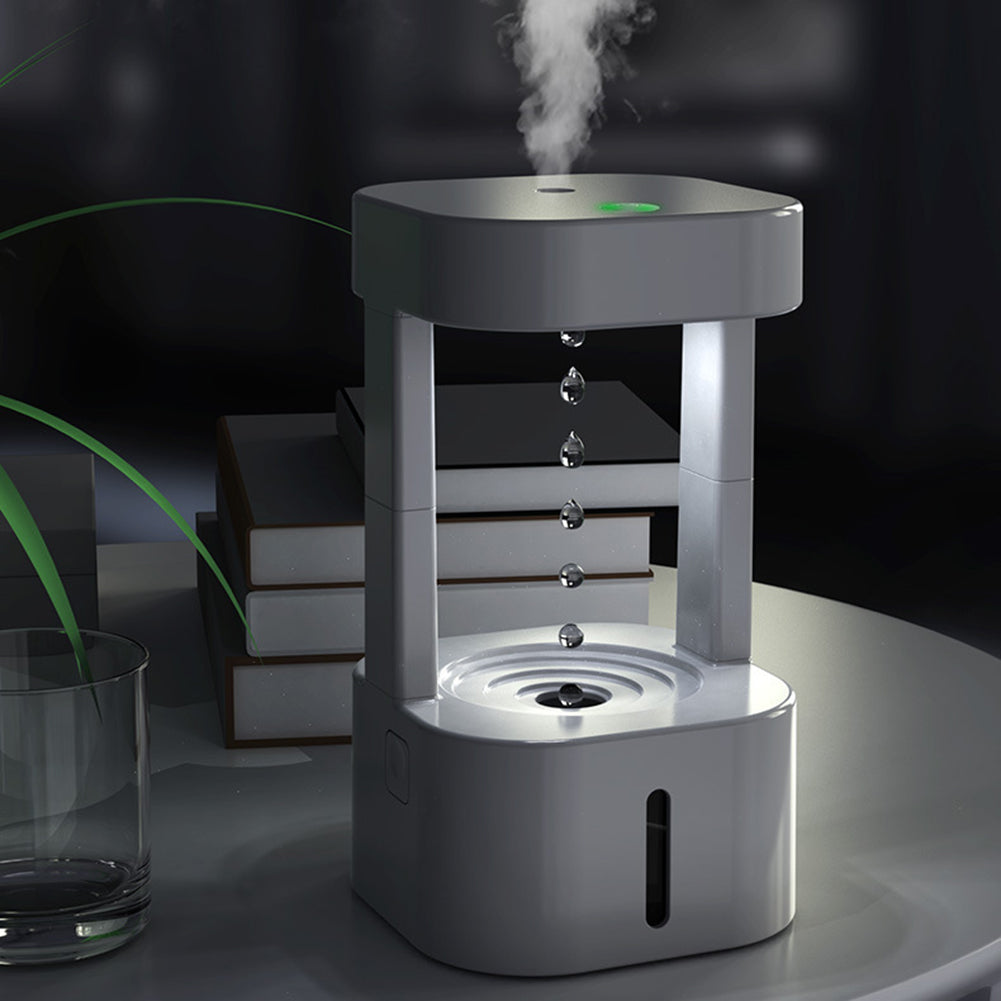 Creative Anti-Gravity Water Drop Humidifier – Quiet Mist Spray for Bedroom & Office (580ML Tank)