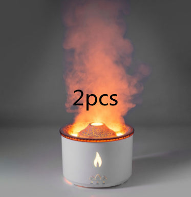 Ultrasonic Volcano Aroma Diffuser – Jellyfish Flame Essential Oil Humidifier for Home & Bedroom