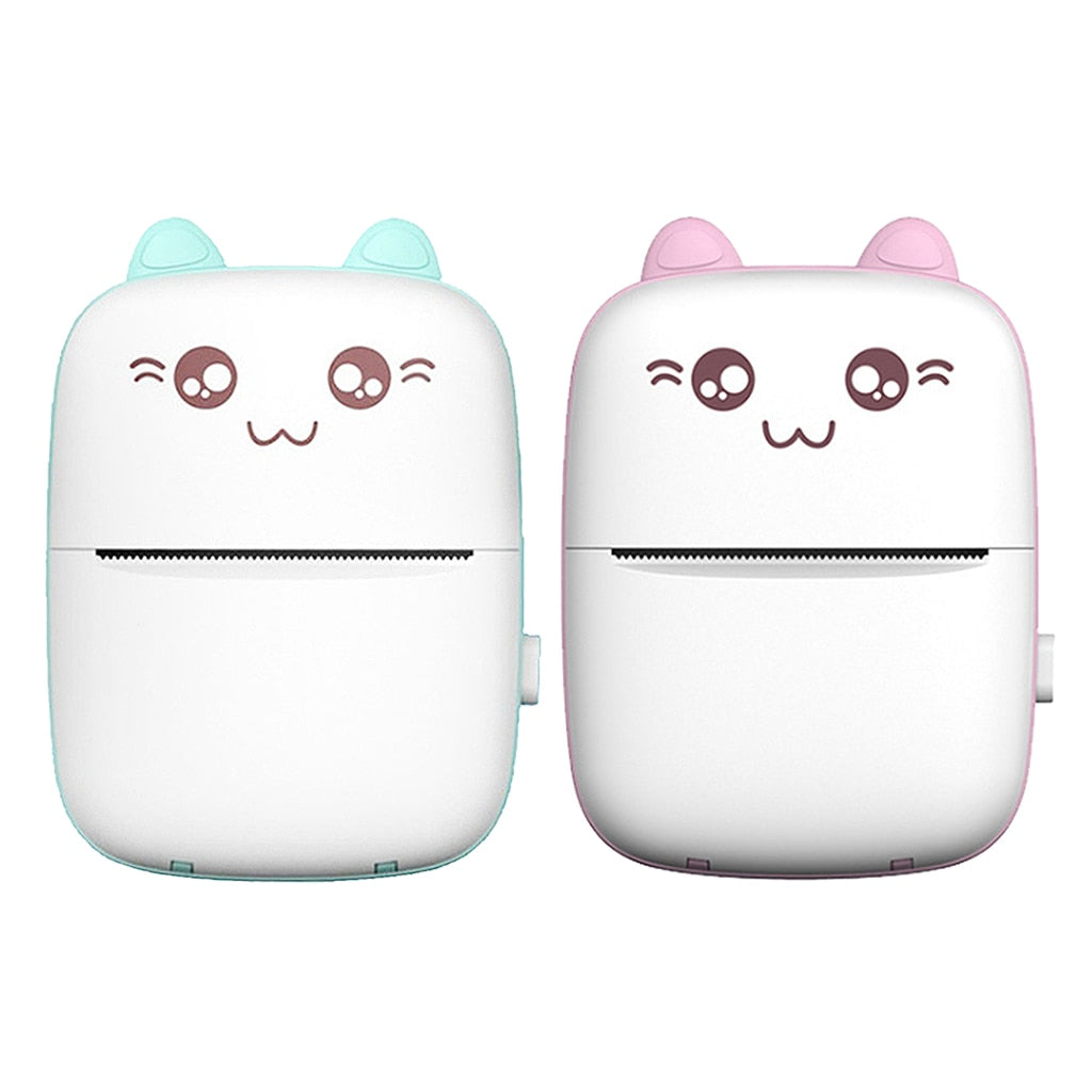 Mini Bluetooth Pocket Printer – 200DPI Inkless | Photos, Notes & Labels | iOS & Android | Pink & Green