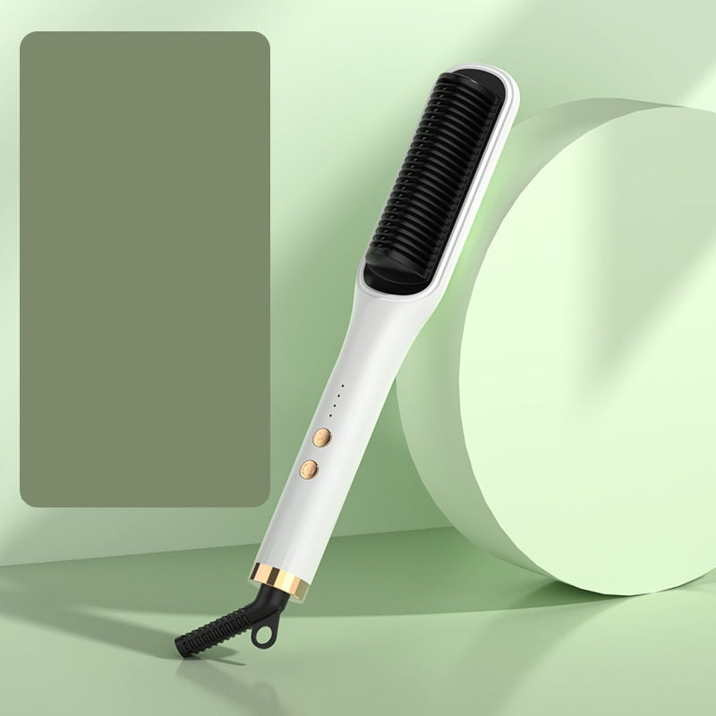 Anion Hair Straightening & Curling Brush – Fast Heating Styling Comb | 7 Colors | US/UK/EU/AU