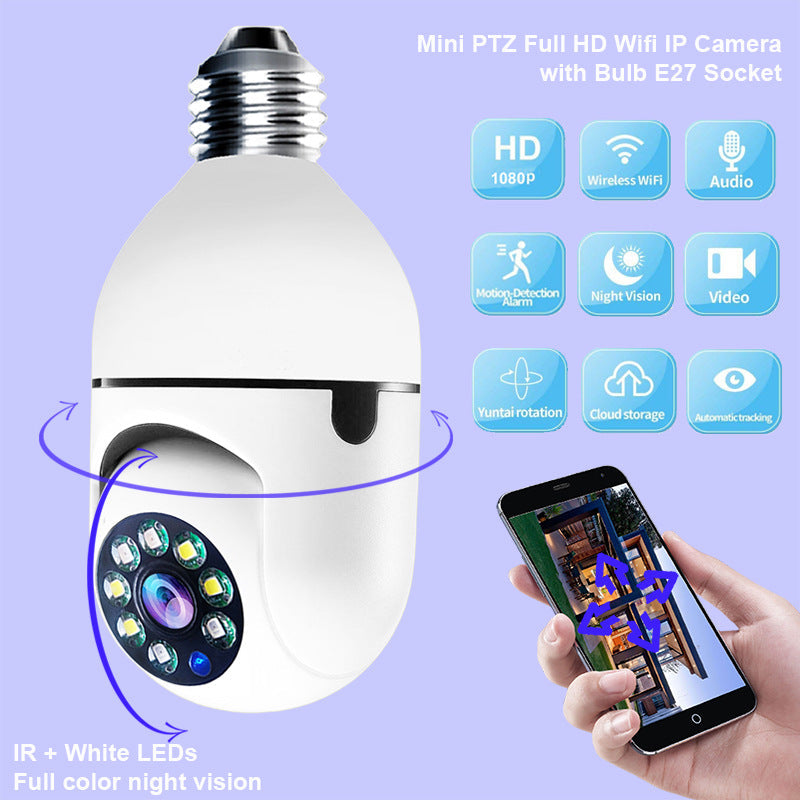 WiFi Bulb Camera 1080P HD – Home Security E27