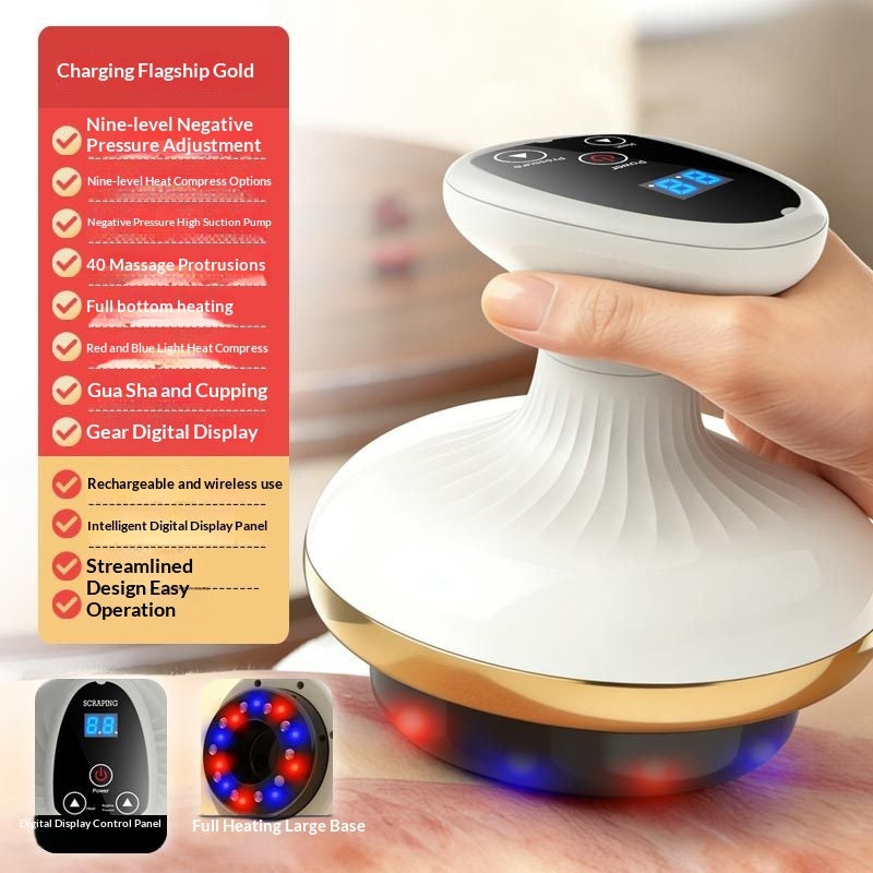 Electric Gua Sha Meridian Massager – Rechargeable Beauty & Body Massage Device