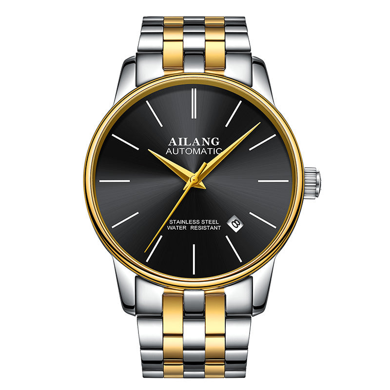 Luxury Men's Automatic Mechanical Watch – Sapphire Crystal, Compass & 3ATM | 18 Colors