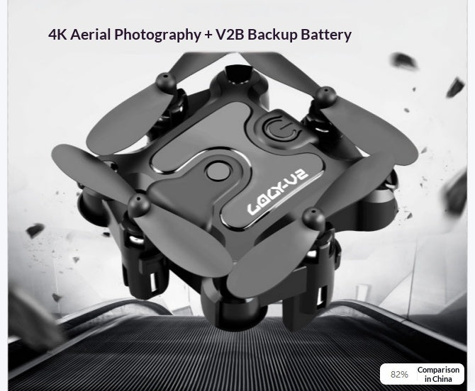 Mini Folding Drone with HD Camera - Portable Quadcopter for Kids & Adults