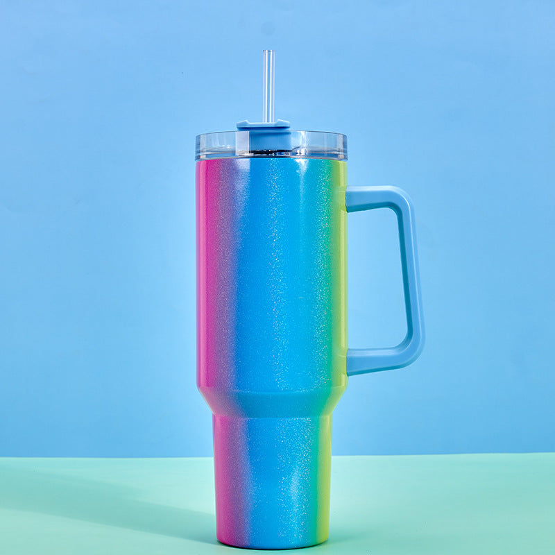 Large Capacity Double-Layer Stainless Steel Vacuum Insulation Cup – Portable Hot & Cold Water Bottle