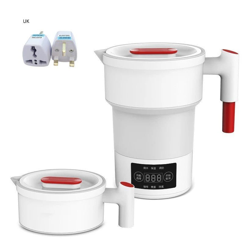 Mini Portable Travel Silicone Electric Kettle – Foldable Water Boiler with Smart Temperature Control for Travel & Camping (600ml)