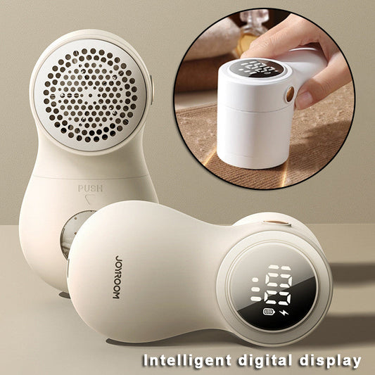 Smart LED Electric Lint Remover – 6-Blade USB Rechargeable Fabric Shaver with Vortex Suction