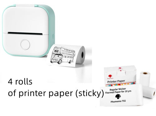 Portable Bluetooth Mini Thermal Printer – Wireless Label & Photo Printer
