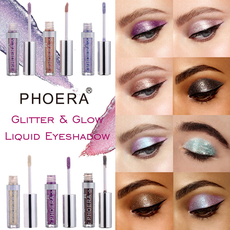 Glitter & Glow Liquid Eyeshadow – Long Lasting Shimmer Eye Makeup