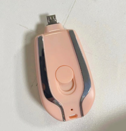Mini Emergency Power Pod Keychain – 1500mAh Type-C Backup Charger