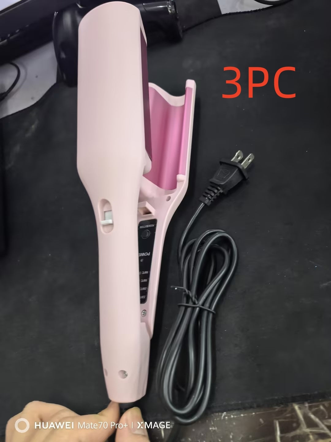 32mm Deep Wave Hair Curler – Fast Heating Styling Wand with 4 Temperature Settings