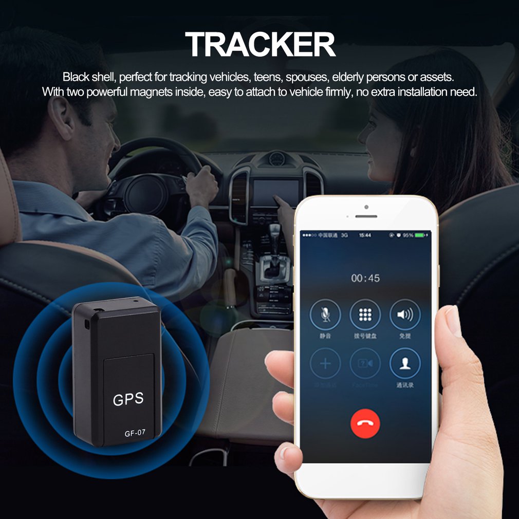 Mini Magnetic GPS Tracker – Real-Time GSM Locator | Voice Recording | Car, Kids & Elderly