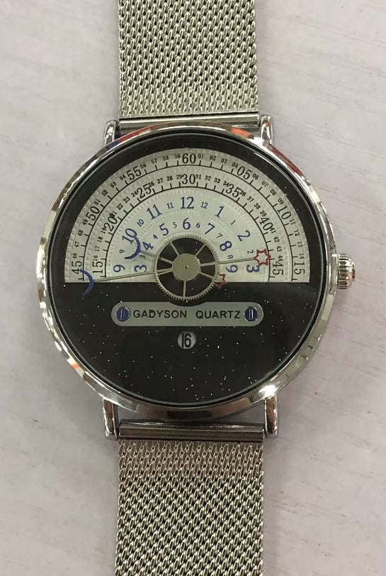 Luxury Men's Fashion Quartz Watch – 30M Waterproof, 24-Hour Dial, Stainless Steel Strap