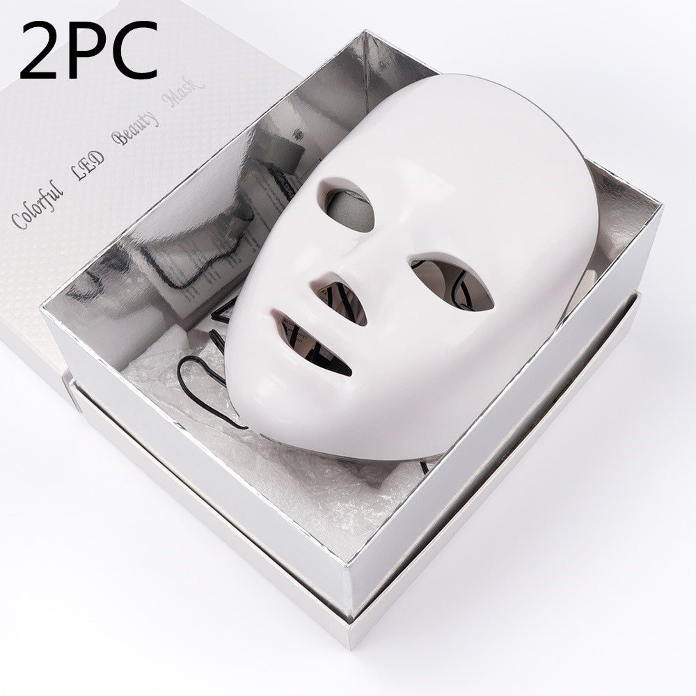 7-Color Photon LED Beauty Mask – 330 LEDs, 10 Intensity Levels & Timer | Professional Skin Rejuvenation Device