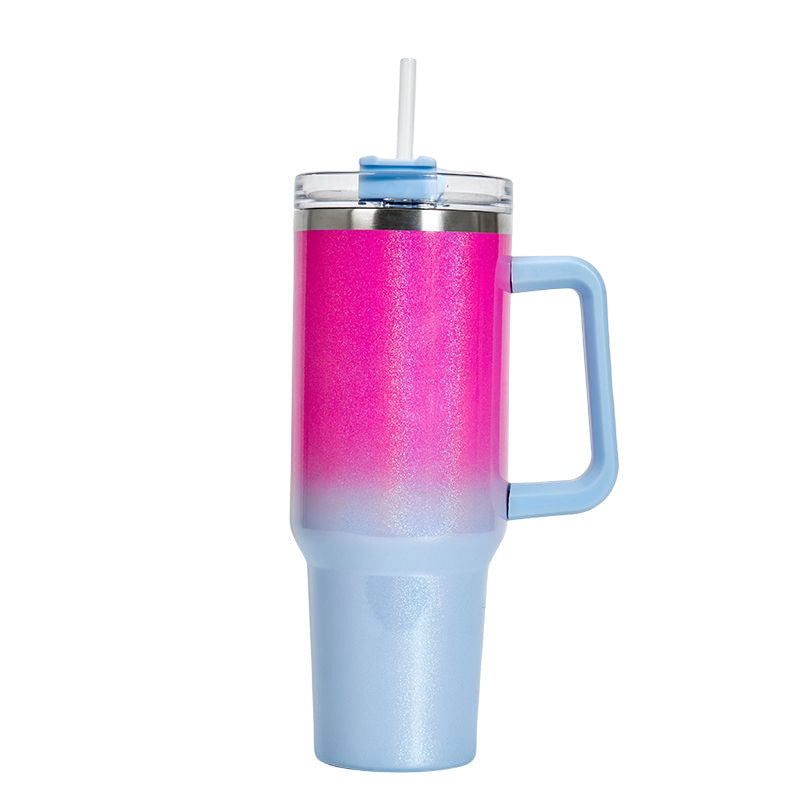 Large Capacity Double-Layer Stainless Steel Vacuum Insulation Cup – Portable Hot & Cold Water Bottle