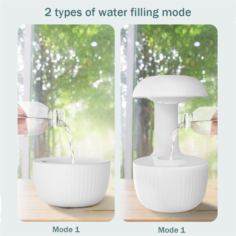 Anti-Gravity Air Humidifier – Mute Countercurrent Cool Mist Maker with Levitating Water Drops