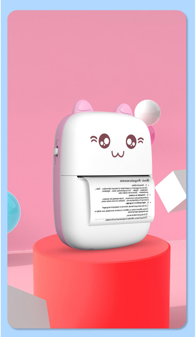 Mini Bluetooth Pocket Printer – 200DPI Inkless | Photos, Notes & Labels | iOS & Android | Pink & Green