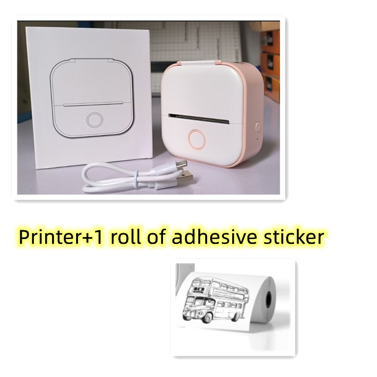 Portable Bluetooth Mini Thermal Printer – Wireless Label & Photo Printer