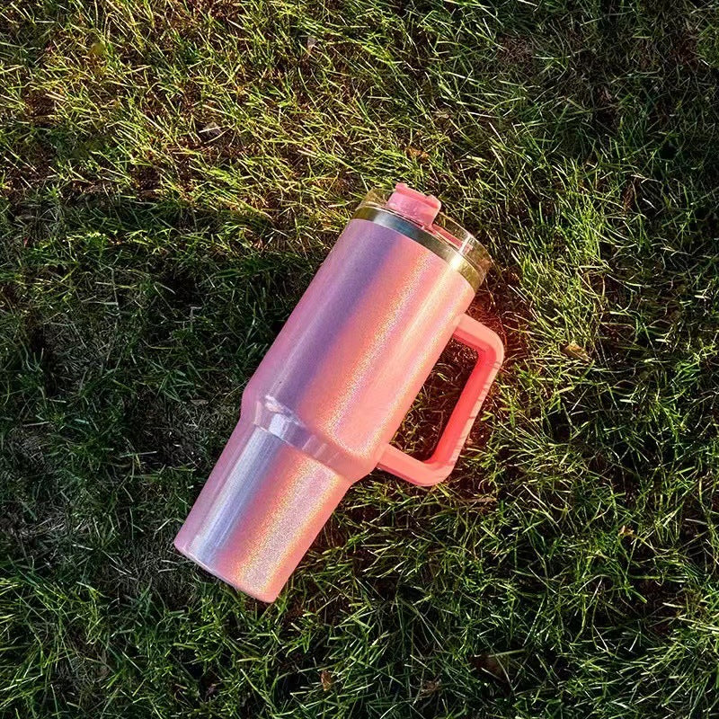 Large Capacity Double-Layer Stainless Steel Vacuum Insulation Cup – Portable Hot & Cold Water Bottle
