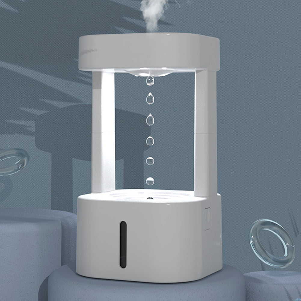 Creative Anti-Gravity Water Drop Humidifier – Quiet Mist Spray for Bedroom & Office (580ML Tank)