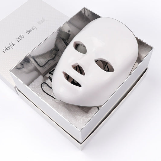 7-Color Photon LED Beauty Mask – 330 LEDs, 10 Intensity Levels & Timer | Professional Skin Rejuvenation Device