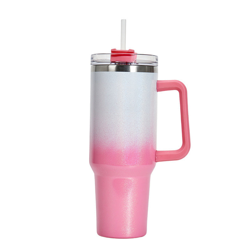 Large Capacity Double-Layer Stainless Steel Vacuum Insulation Cup – Portable Hot & Cold Water Bottle