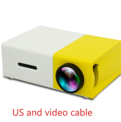YG300 Mini Portable Projector – HD LED Home Theater Cinema Projector with HDMI & USB