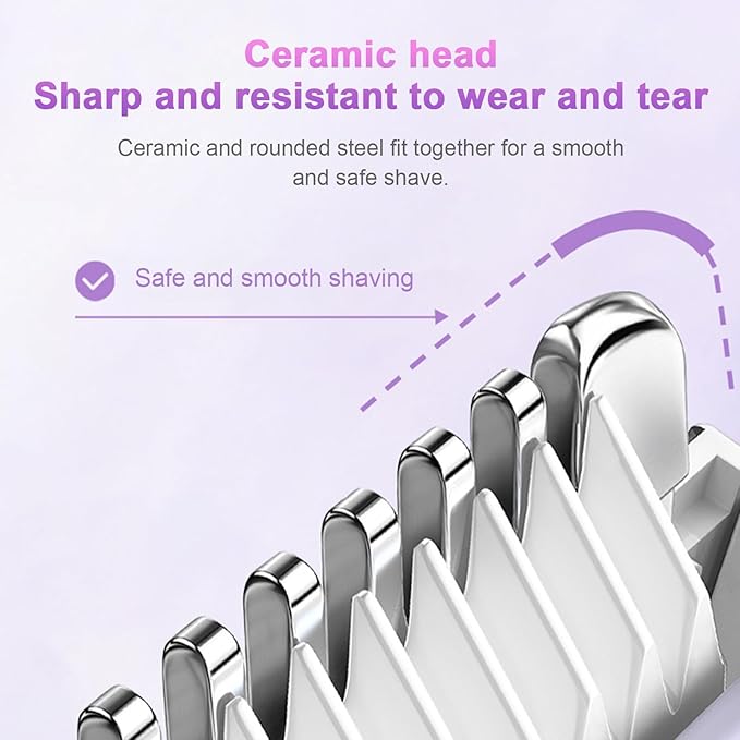Double Head Electric Shaver - Waterproof Hair Remover for Body, Underarms & Legs