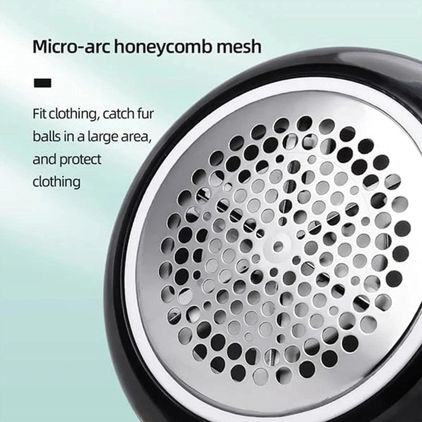 Portable USB Electric Lint Remover – 6-Blade 2000mAh Rechargeable Fabric Shaver | Green & White