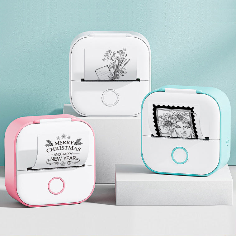 Portable Bluetooth Mini Thermal Printer – Wireless Label & Photo Printer