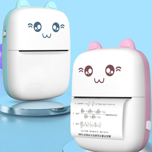 Mini Bluetooth Pocket Printer – 200DPI Inkless | Photos, Notes & Labels | iOS & Android | Pink & Green