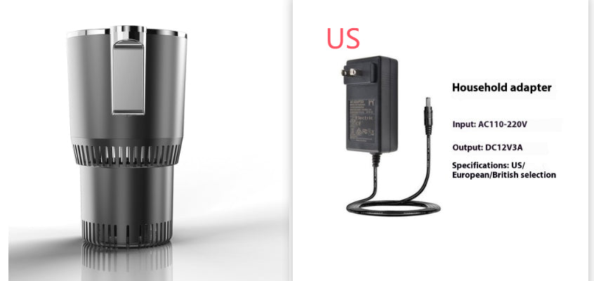 12V Smart Car Cup Warmer & Cooler – Digital Temp Display, 36W | Hot & Cold Beverage Holder