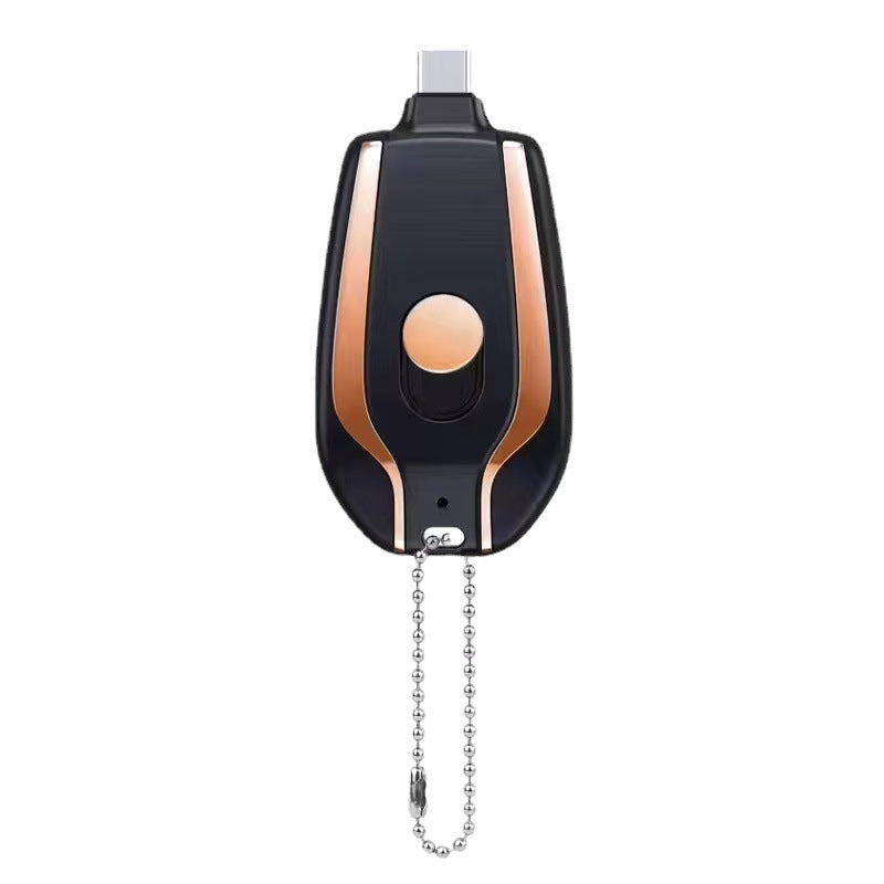 Mini Emergency Power Pod Keychain – 1500mAh Type-C Backup Charger
