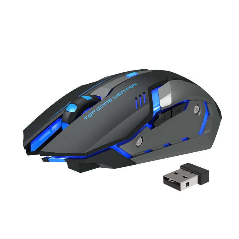 Wireless Charging Silent Gaming Mouse – Ergonomic Rechargeable Mouse for PC & Laptop