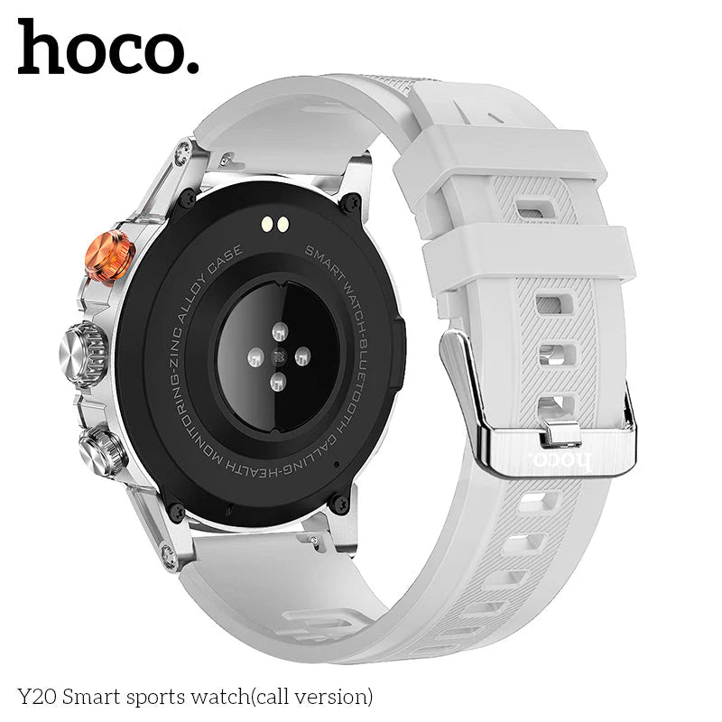 Hoco Y20 Smart Sports Watch with Bluetooth Calling – IP67 Waterproof Fitness Tracker with Heart Rate, Multi-Sport Modes & Long Battery Life for iOS & Android