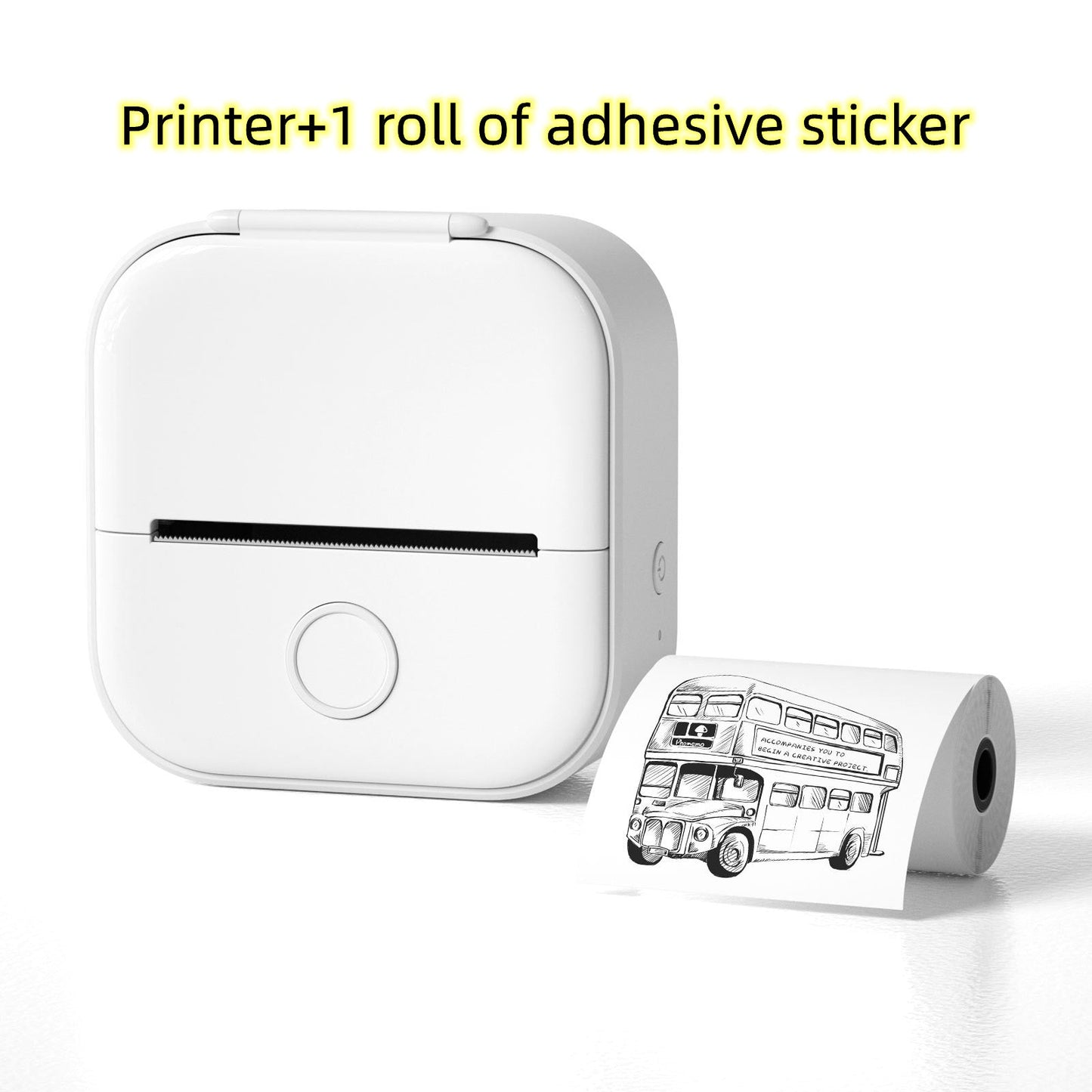 Portable Bluetooth Mini Thermal Printer – Wireless Label & Photo Printer