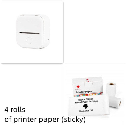 Portable Bluetooth Mini Thermal Printer – Wireless Label & Photo Printer