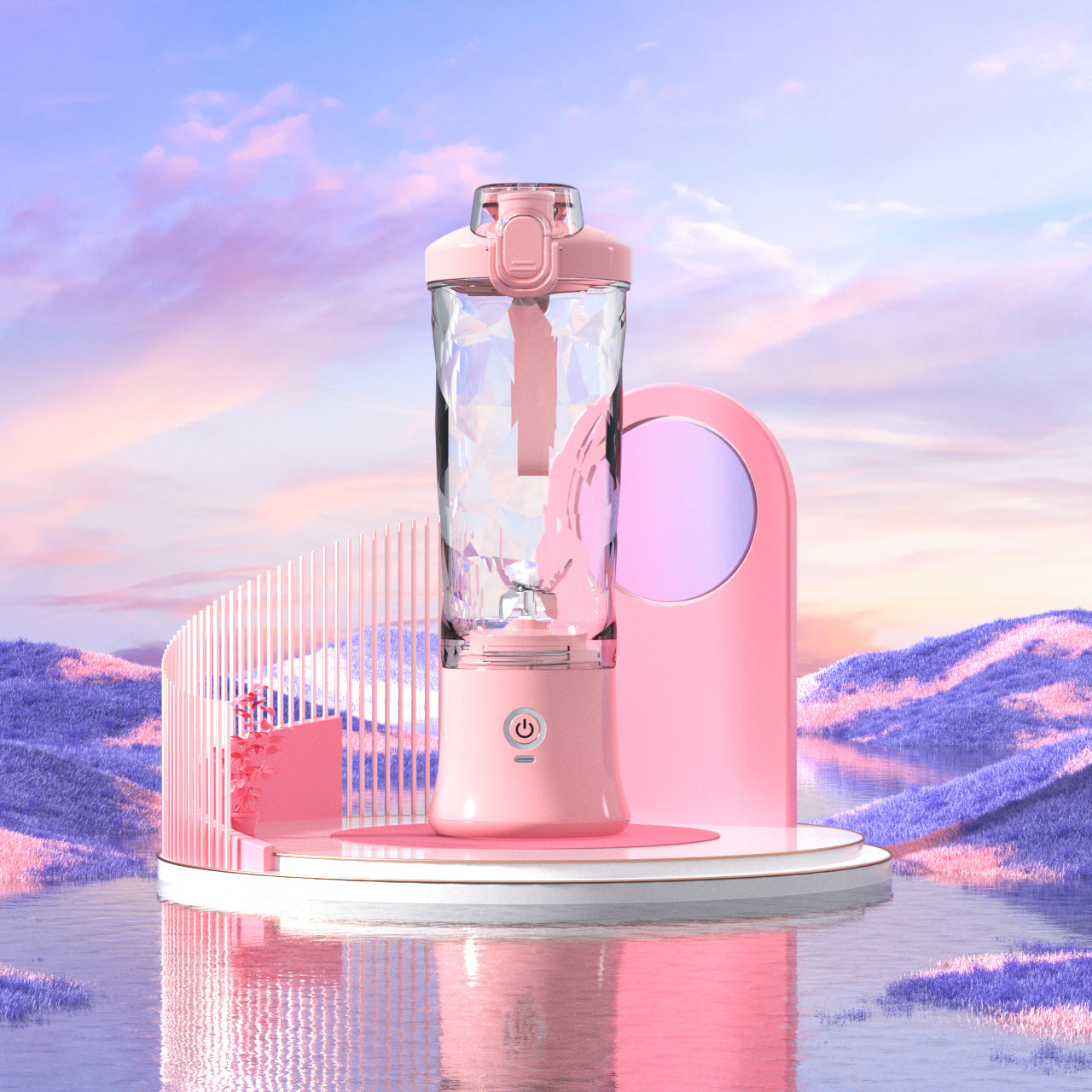 Portable Personal Blender – Mini 6-Blade Juicer for Shakes & Smoothies