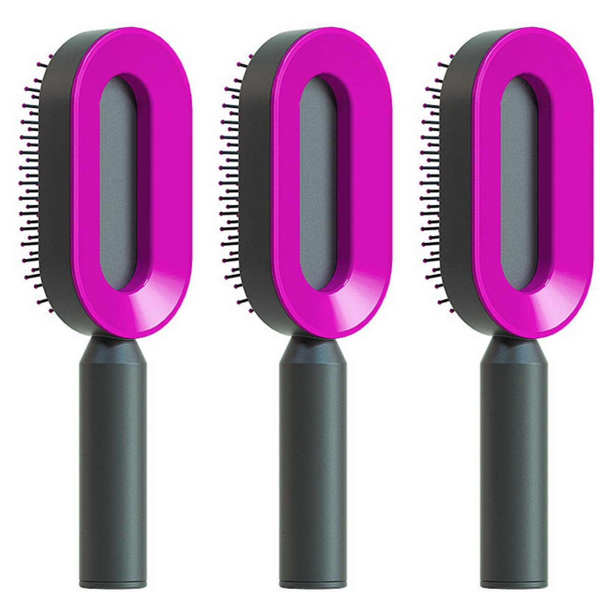 Self-Cleaning Hair Brush – One-Click Hair Release Airbag Scalp Massage Comb