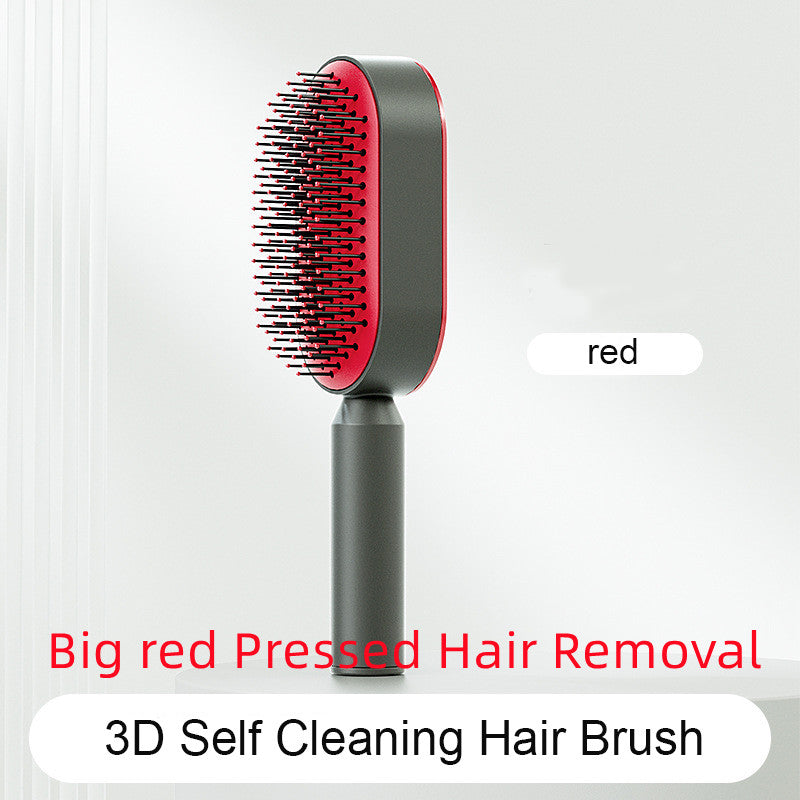 Self-Cleaning Hair Brush – One-Click Hair Release Airbag Scalp Massage Comb