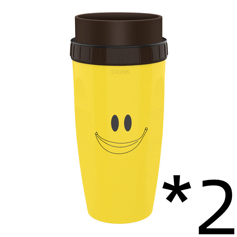 No Cover Twist Cup – Double Insulation Tumbler with Straw | Portable Water Bottle for Kids & Adults