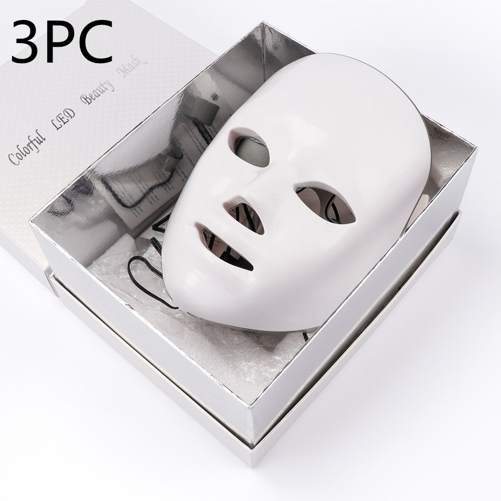 7-Color Photon LED Beauty Mask – 330 LEDs, 10 Intensity Levels & Timer | Professional Skin Rejuvenation Device
