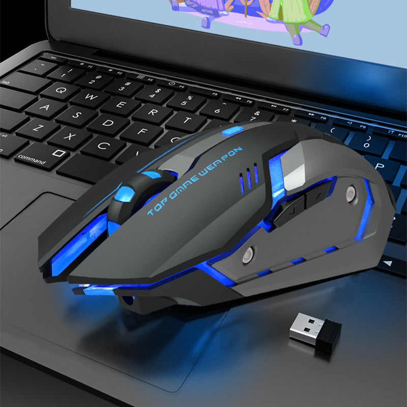Wireless Charging Silent Gaming Mouse – Ergonomic Rechargeable Mouse for PC & Laptop