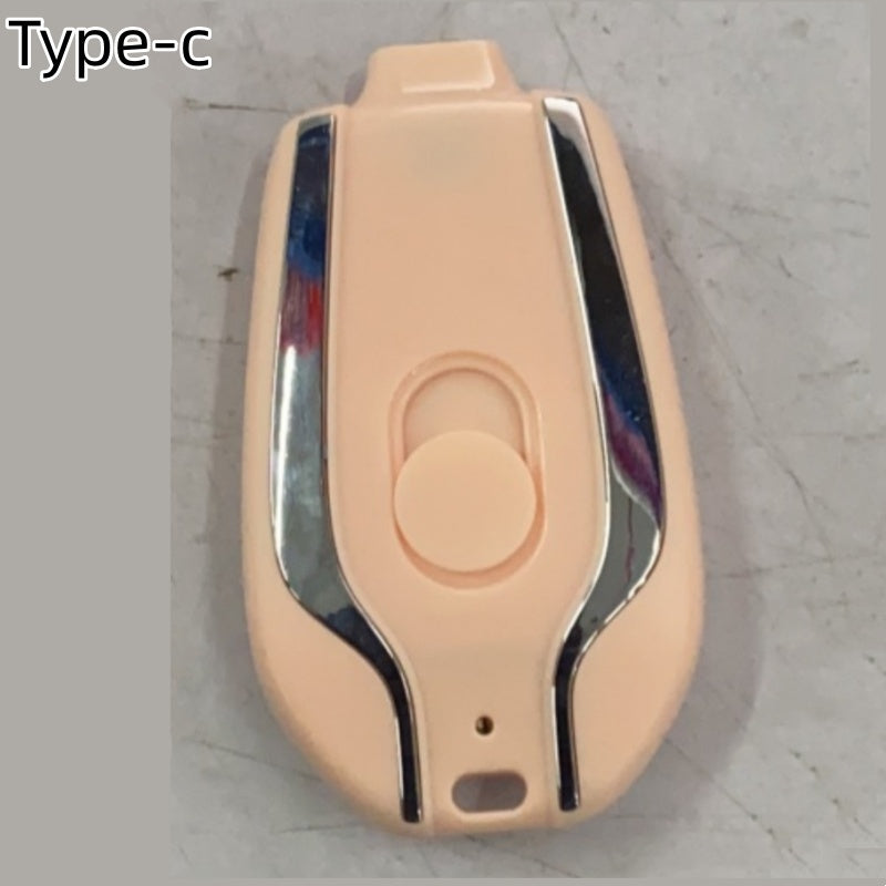 Mini Emergency Power Pod Keychain – 1500mAh Type-C Backup Charger