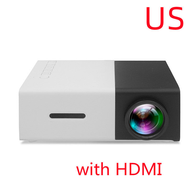 YG300 Mini Portable Projector – HD LED Home Theater Cinema Projector with HDMI & USB